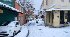 Αθήνα χιόνια