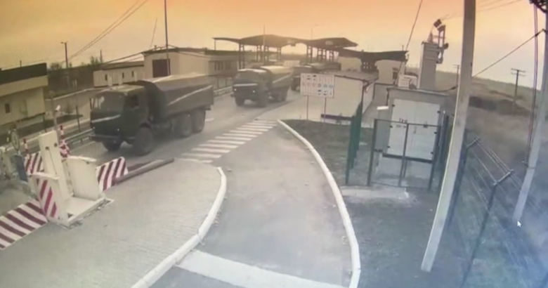 Ρωσία Ουκρανία Σύνορα Κριμαία οχήματα