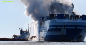 Πλοίο Euroferry Olympia φωτιά