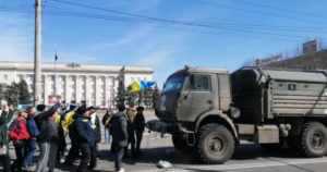 Χερσώνα Ουκρανία στρατός διαδηλωτές άμαχοι