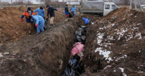Ομαδικός τάφος Μαριούπολη Πόλεμος Ουκρανία Νεκροί