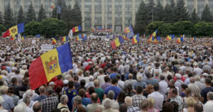 Κισινάου, Μολδαβία, διαδήλωση