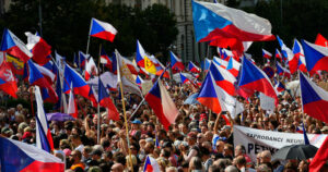Τσεχία διαδήλωση