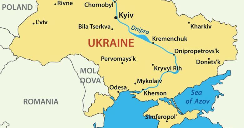 Ουκρανία, χάρτης
