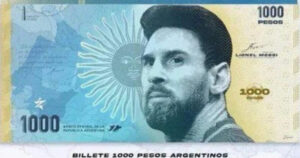Λιονέλ Μέσι Αργεντινή χρήματα Λεφτά χαρτονόμισμα 1000 Πέσος