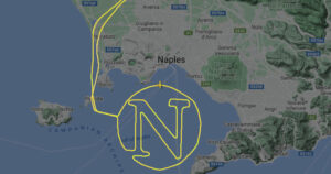 Νάπολι Αεροπλάνο πτήση Νάπολη Ιταλία