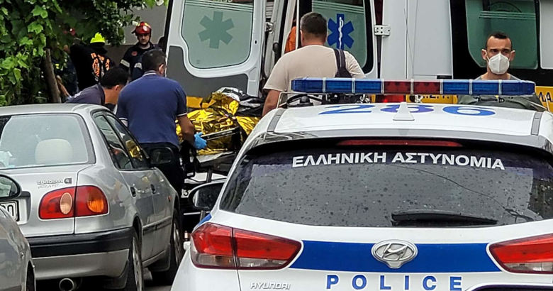 Λάρισα σκοτώθηκε άνδρας Αστυνομία περιπολικό ασθενοφόρο