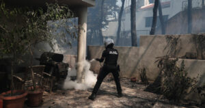 Αστυνομικός ΔΙΑΣ Πυρκαγιά Φωτιά