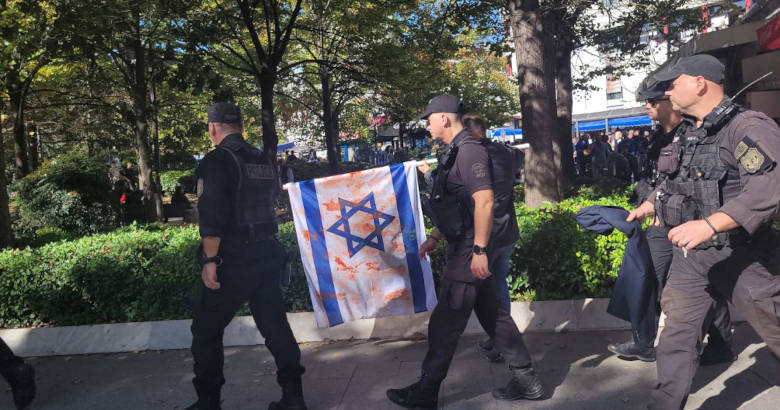 Λάρισα, παρέλαση, σημαία Ισραήλ